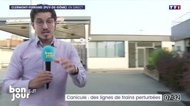 Canicule : la ligne Clermont-Paris perturbée à cause des fortes chaleurs