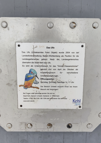 soucoupe volante kehl jardin des deux rives ufo