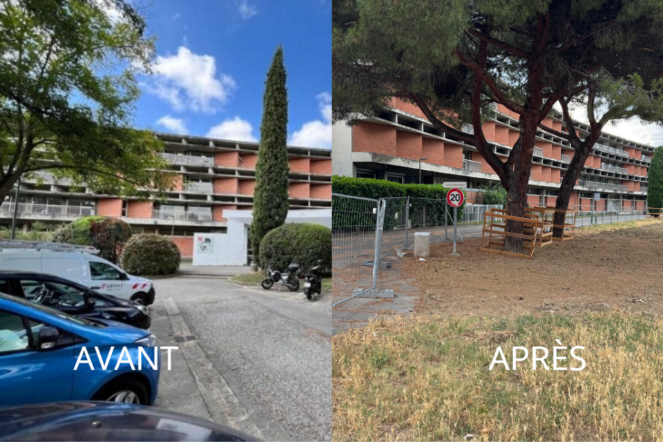 D'un parking qui accueillait 300 places de voitures à un jardin de 10 000 m². 