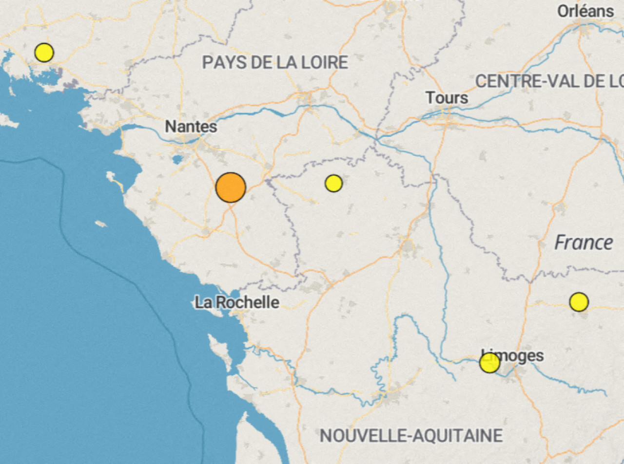 un séisme ressenti ce dimanche matin en Vendée