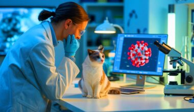 Illustration de Pepper, le chat qui a aidé à découvrir de nouveaux virus, générée par intelligence artificielle.
