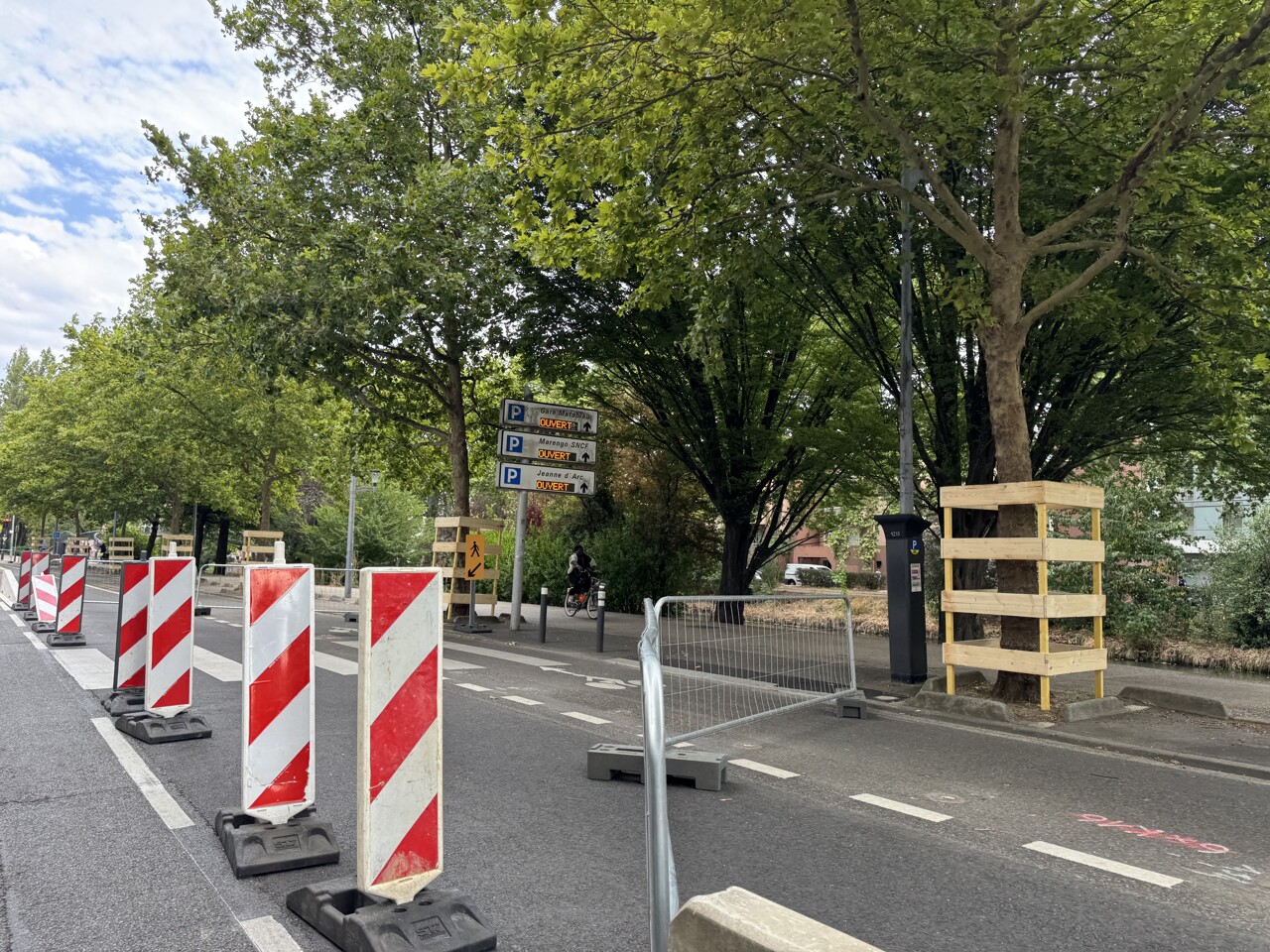 Toulouse. À peine commencés, les travaux de pérennisation de cette piste cyclable créent des bouchons