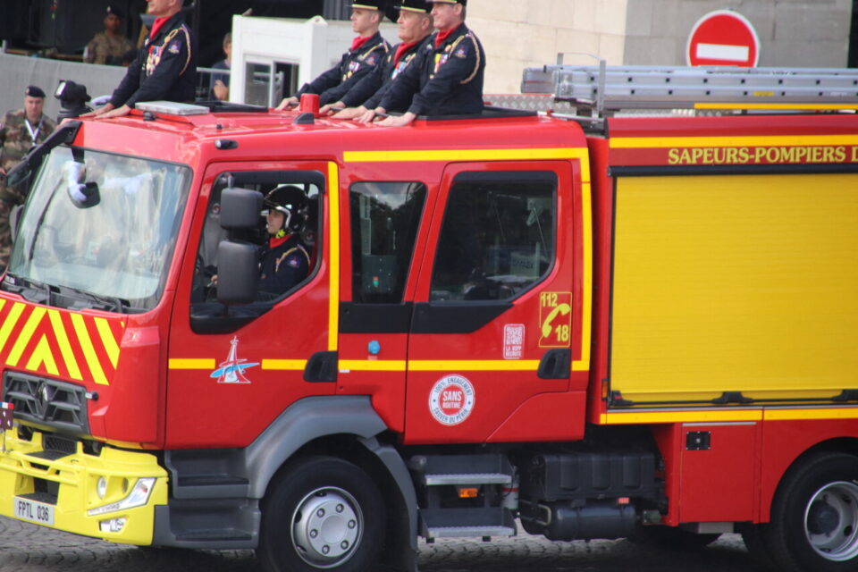 Les camions de la BSPP ont été vivement applaudis. 