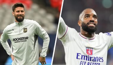 Giroud présenté mercredi midi à Lille, Lacazette file en Arabie saoudite
