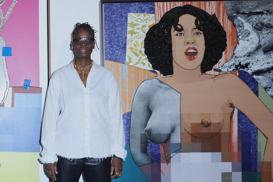 Mickalene Thomas a son expo aux Abattoirs. 