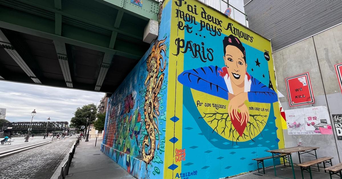 50 ans après sa mort, une fresque parisienne rend hommage à Joséphine Baker