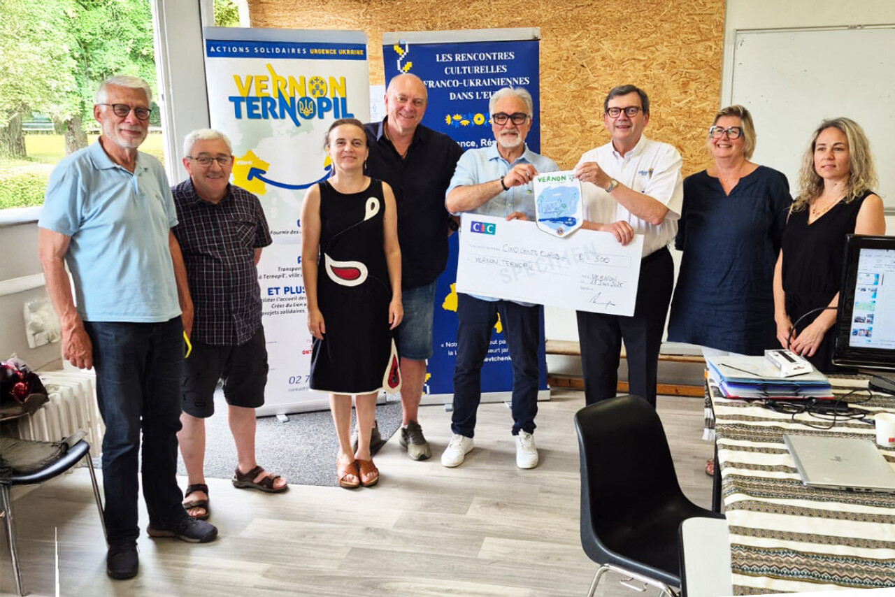 Le Lions club de Vernon donne un coup de pouce à cette association de soutien à l'Ukraine
