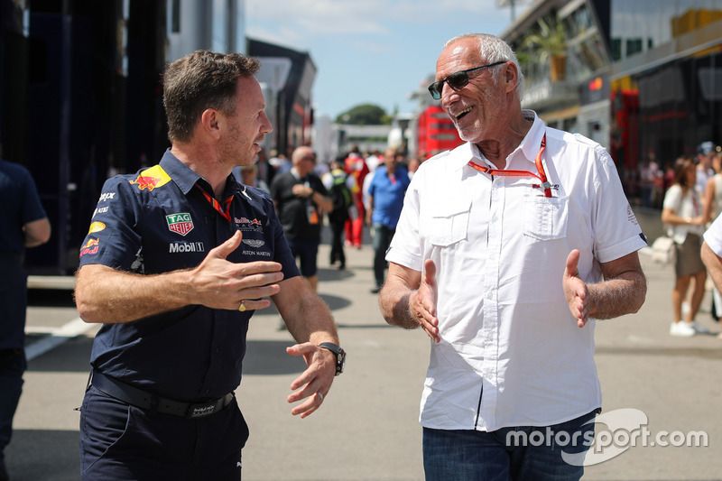 Christian Horner et Dietrich Mateschitz en 2017.
