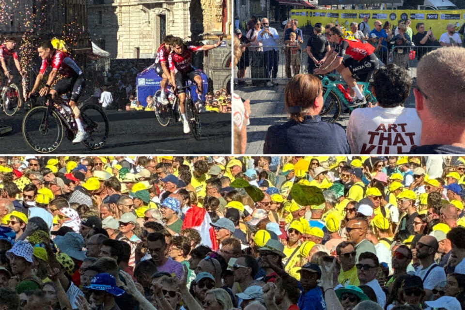 Revivez en images la grande parade des coureurs du Tour de France 2025 dans le centre-ville de Lille (Nord), ce jeudi 3 juillet 2025.