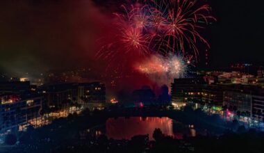 Les feux d'artifice illumineront le ciel de l'agglomération montpelliéraine. Celui de Montpellier sera consacré au tramway.