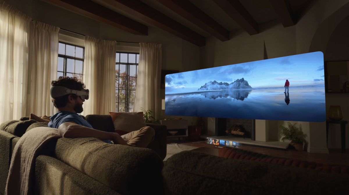 film avec casque Apple Vision Pro