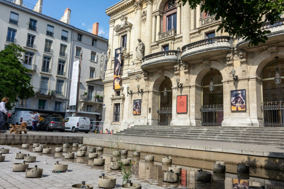 La fontaine des Célestins (Lyon 2e) doit être remise en eau d'ici 2026, selon les services de la Ville.