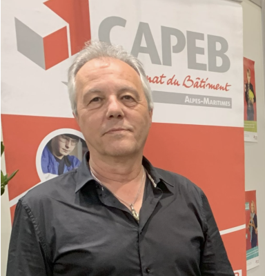 Franck CAVERZAGHI élu président de la CAPEB Alpes-Maritimes