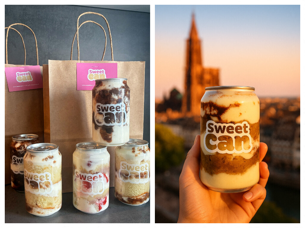 à Strasbourg, cette entreprise vend des gâteaux dans des canettes