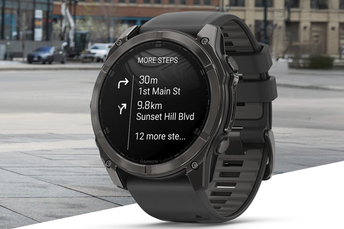 L'application Google Maps sur montre Garmin