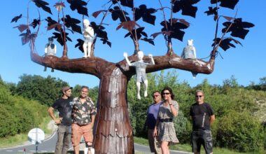 Mainxe-Gondeville : la sculpture sur le rond-point en réparation suite à un accident