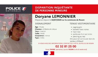 avez-vous vu la jeune Doryane ?