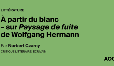 À partir du blanc - sur Paysage de fuite de Wolfgang Hermann