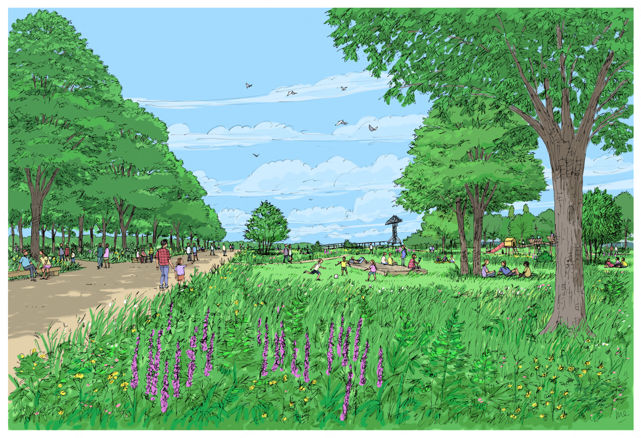 Sur l'île de Nantes, le grand parc de 10 hectares en bord de Loire se dévoile