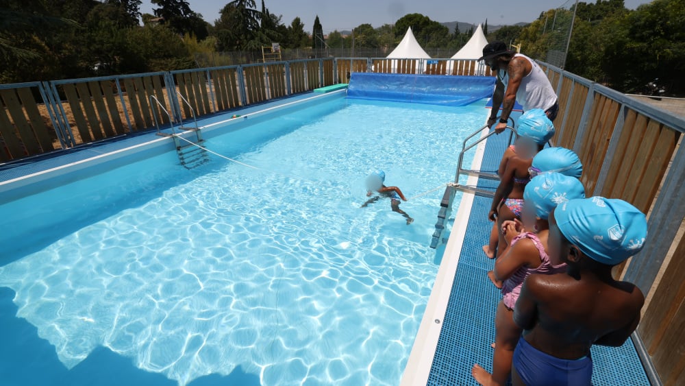 où sont les 4 piscines éphémères déployées cet été ?