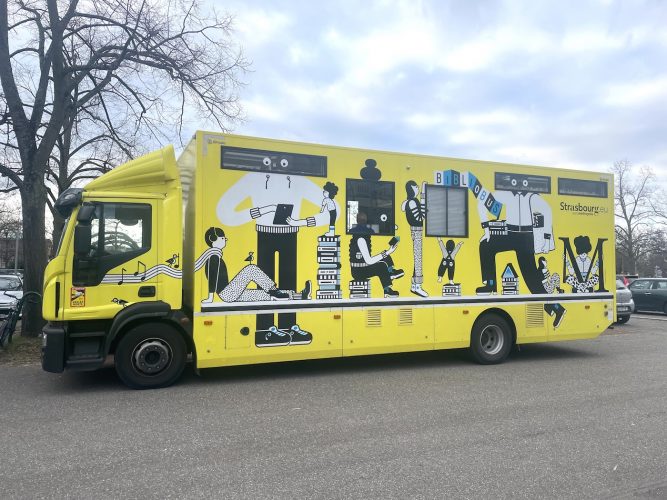 Bibliobus Médiathèque de la ville de Strasbourg