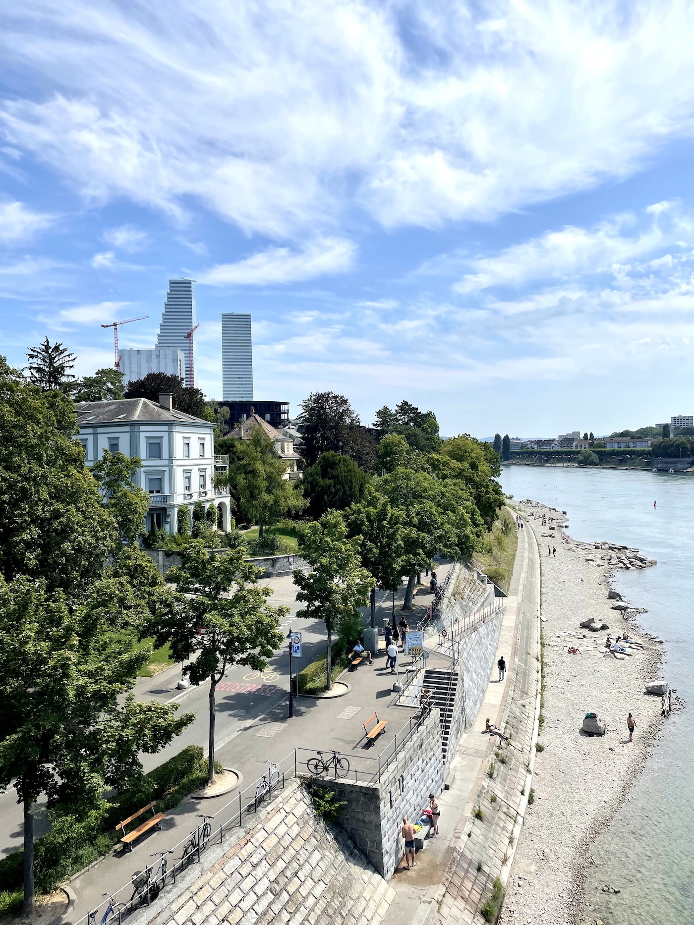 Baignade Bâle Rhin tourisme