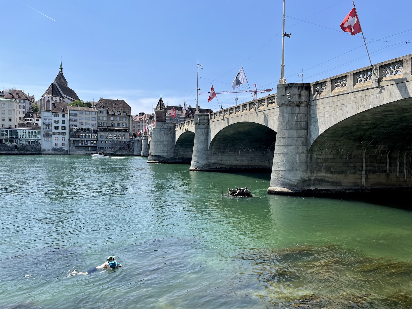 Baignade Bâle Rhin tourisme