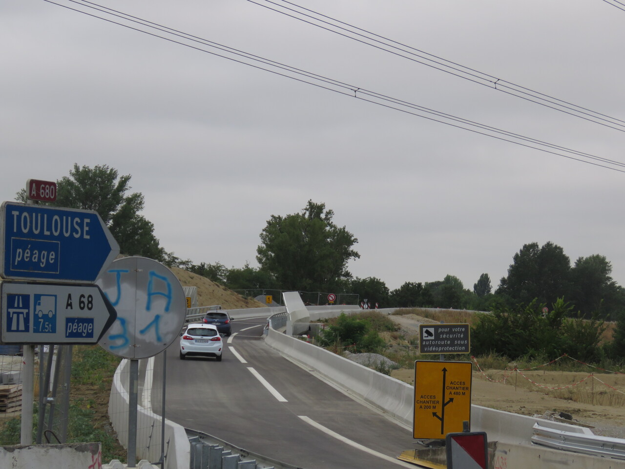 Le premier échangeur de l'autoroute Toulouse-Castres a été (en partie) ouvert à la circulation : les images