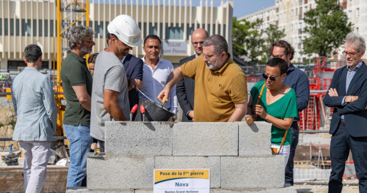 Bellevue : la première pierre du programme Nova est posée