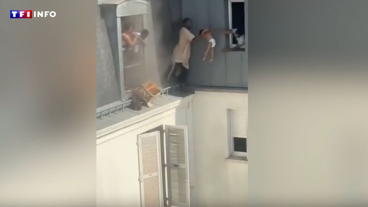 "J'étais obligé d'y aller" : perché dans le vide, un homme sauve 3 enfants des flammes à Paris
