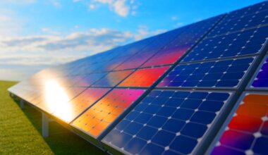 Illustration de cellules solaires bifaciales à pérovskite, générée par intelligence artificielle.