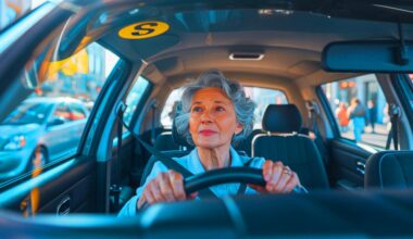 Illustration de la rumeur du macaron « S » pour les conducteurs seniors, créée par intelligence artificielle.