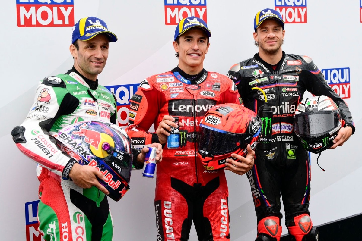 La grille de départ de la course principale au GP d'Allemagne MotoGP