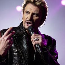 Johnny Hallyday le 15 décembre 2003 au Palais omnisports de Bercy à Paris.