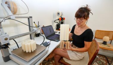objets imprimés en 3D et biosourcés, Julie Mallet ouvre les portes de son atelier
