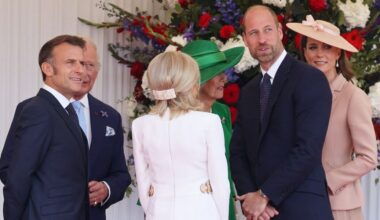 Kate Middleton et le prince William accueillent le couple Macron à Windsor, la princesse de Galles attire tous les regards ! (PHOTOS)