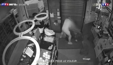 L'épicier piège le voleur à Nice