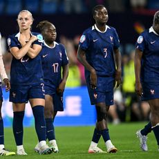 Le dépit des Bleues après leur élimination. 