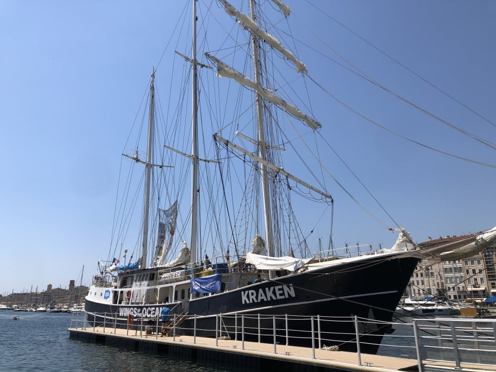Kraken, le bateau engagé pour un océan sans déchet, fait escale à Marseille