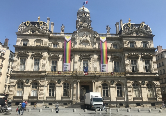 L'Hôtel de Ville de Lyon, place des Terreaux