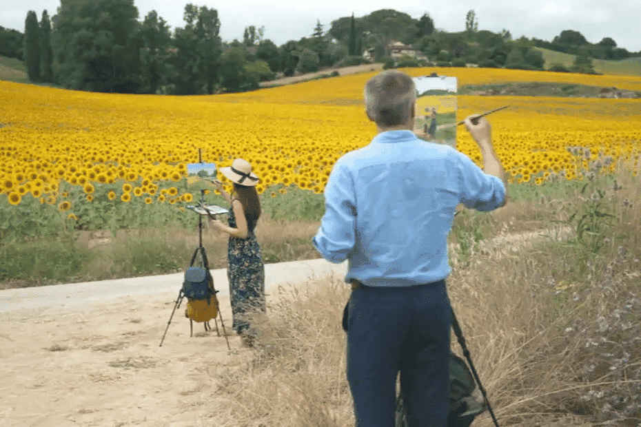 un couple d’artistes internationaux séduit par la campagne dans le sud-ouest de la France