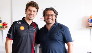 Felipe Drugovich au départ de l'E-Prix de Berlin chez Mahindra