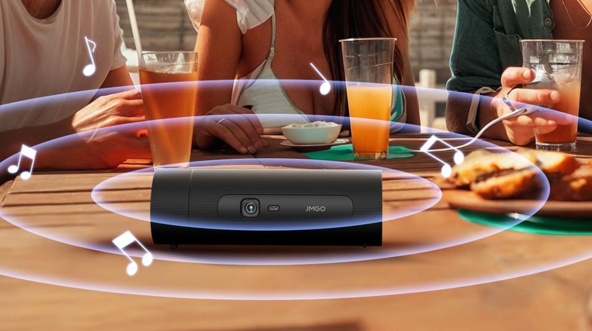musique avec le vidéoprojecteur JMGO PicoFlix