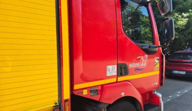 un feu s'est déclaré au Parc du Bois Jo, les pompiers sont sur place