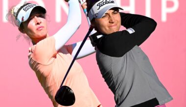 Nastasia Nadaud avec Nelly Korda ! Les départs du 3e tour de l'Evian Championship