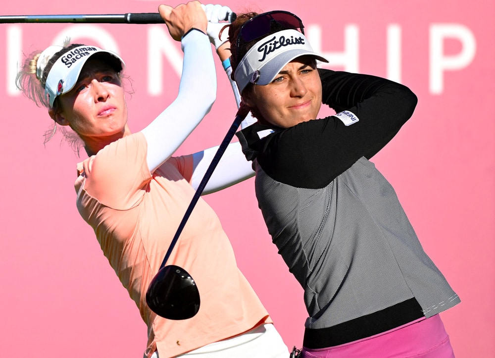 Nastasia Nadaud avec Nelly Korda ! Les départs du 3e tour de l'Evian Championship