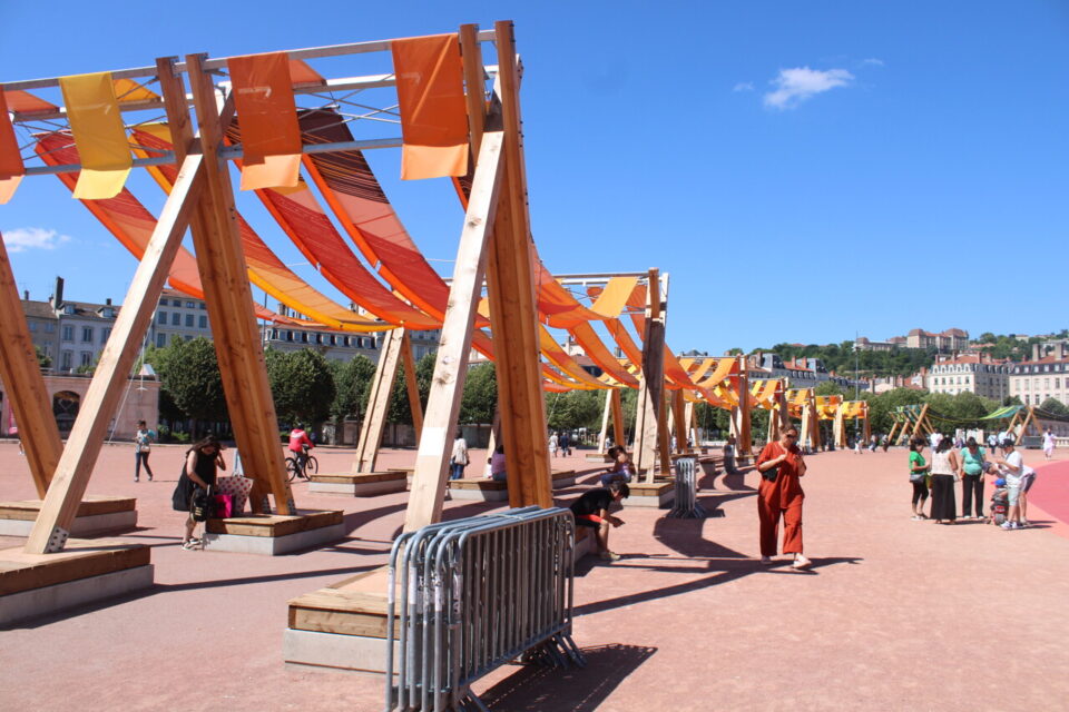 Voici à quoi ressemble Tissage urbain, à Lyon.