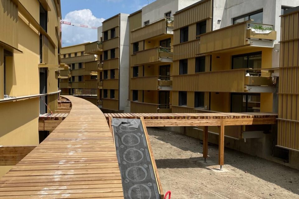 Les bâtiments du programme Estuaire mené par la BNP Paribas Immobilier à Bordeaux.