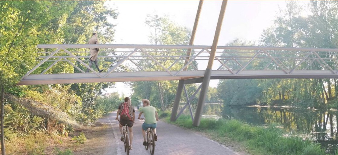Une passerelle de 130m de long va bientôt voir le jour dans ce quartier de Strasbourg
