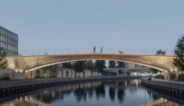 tout en bois, cette passerelle géante va être construite près du parc de la Pépinière